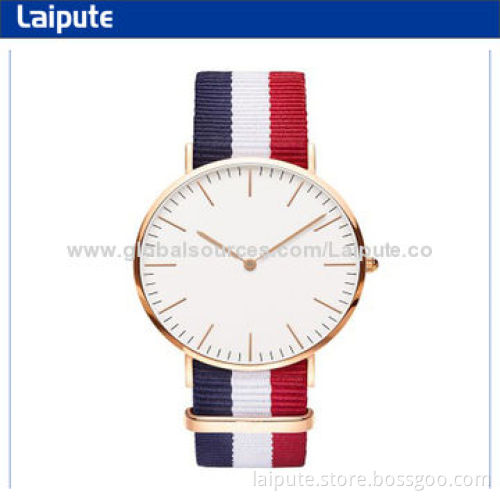 Fashionable Nylon Exchangeable Wristwatches, Sport Analog Watches, Thickness of 10mmNew